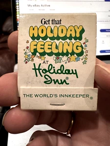 GET THAT HOLIDAY FEELING AT HOLIDAY INN, 20 STRIKE, REAR STRIKE MATCHBOOK ✔ - Picture 1 of 4