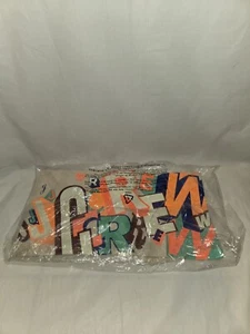 GREG LAMARCHE FOR J CREW Bright Colorful Logo Bus Stop Tote Canvas Bag - Picture 1 of 4