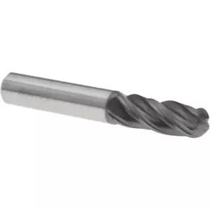Ball End Mill: 3/8" Dia, 1" LOC, 4 Flute, Solid Carbide - Picture 1 of 1