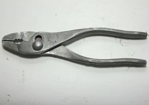 Vintage HARROLD USA Narrow Jaws 6" Slip Joint Pliers Tool Cross-hatch Grips - Picture 1 of 9