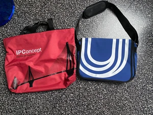 Tasche Umhängetasche Laptop Blau rot neu Beutel - Bild 1 von 4