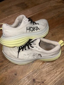Hoka One One Bondi 8 weiß gelb Damengröße 7 B - Bild 1 von 9