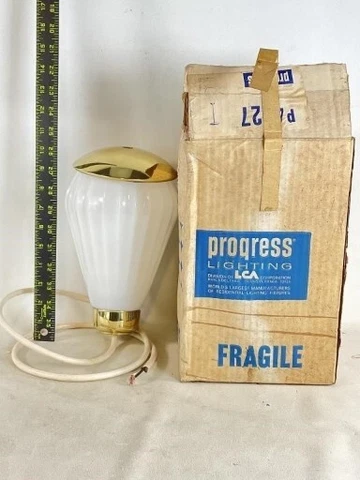 Mid Century Modern Vintage UNDERWRITERS LABORATORIES Pendant Light Milk Glass Cover