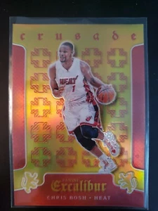 2015-16 Panini Excalibur Crusade Red #64 Chris Bosh Heat/149 Salón de la fama - Imagen 1 de 2