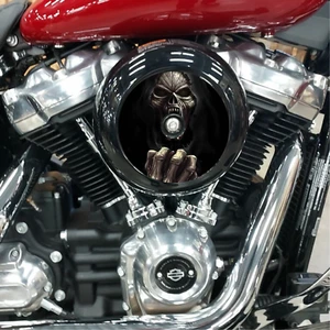 Inserto limpiador de aire Death Reaper Softail. Se adapta a bicicletas Softail M8 2018-2024+ - Imagen 1 de 5