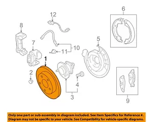 GM OEM Rear Brake-Rotor 20792027 - Picture 1 of 2