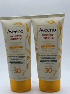 2 AVEENO Protect + Hydrate Moisturizing Sunscreen Spf 30 Lotion 88ml (Pack of 2) - Picture 1 of 3