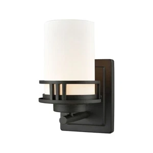 Thomas Lighting Ravendale 1-Light Bath, Oil Rubbed Bronze/Opal White - CN578171 - Picture 1 of 1