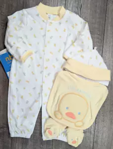 Baby Girl Boy Clothes New Vintage Carter's Newborn 4pc I'm Special Duck Outfit - Picture 1 of 5