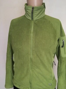 MOUNTAIN HARDWEAR WOMENS FULL ZIP PERFORMANCE FLEECE JACKET Avocado S - Picture 1 of 12