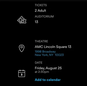 Oppenheimer 70mm IMAX NYC Lincoln Square, 2 Seats Friday, August 25th, 2:30 PM - Picture 1 of 2