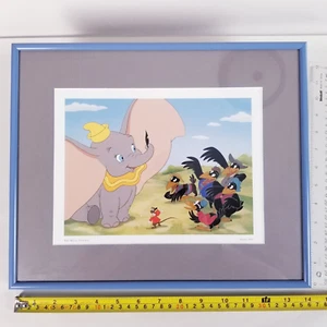 Walt Disney Movie Dumbo 1941 Print Framed 12"x14" - "The Magic Feather" - Picture 1 of 2