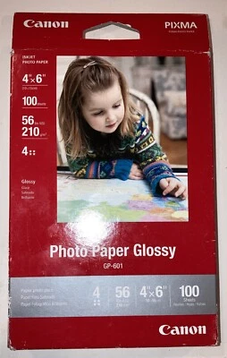 Canon Photo Paper 4” x 6" 100 sheets glossy GP-601 8649B002 - Image 1 of 2