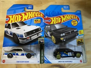 Hot Wheels Ford Escort RS2000 & Lancia Delta Integrale - Picture 1 of 2