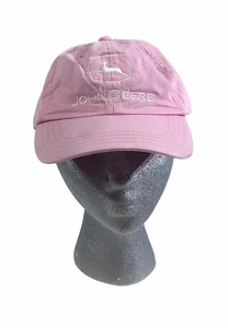 Baseballkappe rosa John Deere Druckknopffütze bestickt Kappe verstellbar Cary Francis - Bild 1 von 5