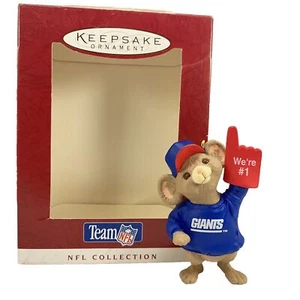 Vintage 1996 Hallmark Keepsake NFL New York Giants ￼Christmas Ornament We're # 1 - Bild 1 von 11