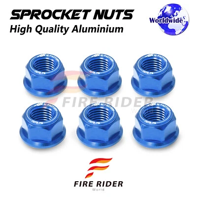 Tuercas de piñón de rueda trasera azul M10 para Suzuki SV650 X/ABS 16 17 18 19 Foto 1 de 3