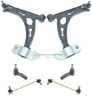 VW SCIROCCO FRONT 2 SUSPENSION WISHBONE ARMS & 2 LINKS & 2 OUTER TRACK ROD ENDS