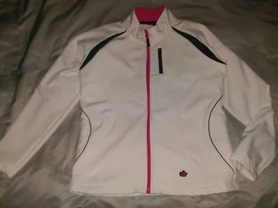 Bolle Abrigo Chaqueta ESQUÍ Invierno Resistente a la Nieve Poliéster Blanco/Rosa/Negro Cremallera Grande L Foto 1 de 4