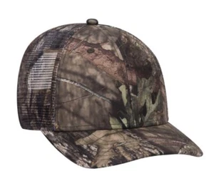 OTTO CAP MOSSY OAK BREAK UP COUNTRY CAMOUFLAGE 6 PANEL TRUCKER LOW PROFILE MO2 - Picture 1 of 2