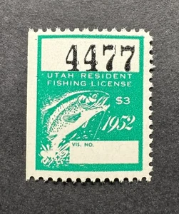 Francobolli WTD - 1952 UTAH - Lotto 4 - Timbro pesca statale - nuovo di zecca **residente** - Foto 1 di 2