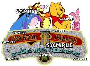 Letrero de restaurante Disney World Pooh Crystal Palace libro de recortes papel troquelado - Imagen 1 de 1