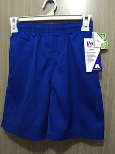 BNWT Boys Sz 16 LW Reid Brand Royal Blue Gaberdine Elastic Waist School Shorts - Picture 1 of 1