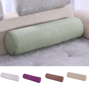 Round Bolster Pillow Cushion Sofa Bed Roll Column Pillow Cervical Spine Support