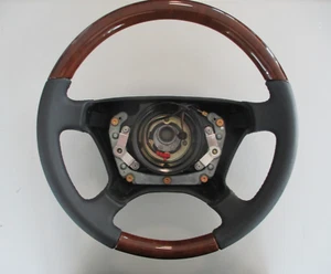 Volante Mercedes W124 W126 S-KL W201 190er W140 hasta año 93 airbag cuero sintético raíz - Imagen 1 de 7