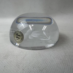 Princess House Heritage Blume Bleikristall Briefbeschwerer - Bild 1 von 7