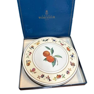 Royal Worcester Evesham 6 - 10" Round Cork Back Placemats Fruit NEW - Picture 1 of 12