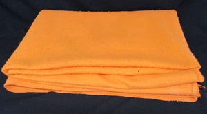 Vintage Blanket, Orange Throw, Small Double Size, Large Single, Blended Fibres - Picture 1 of 15