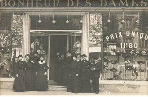 Carte Photo - PARIS - Magasin Bonheur des Dames - Mode - Foto 1 di 2
