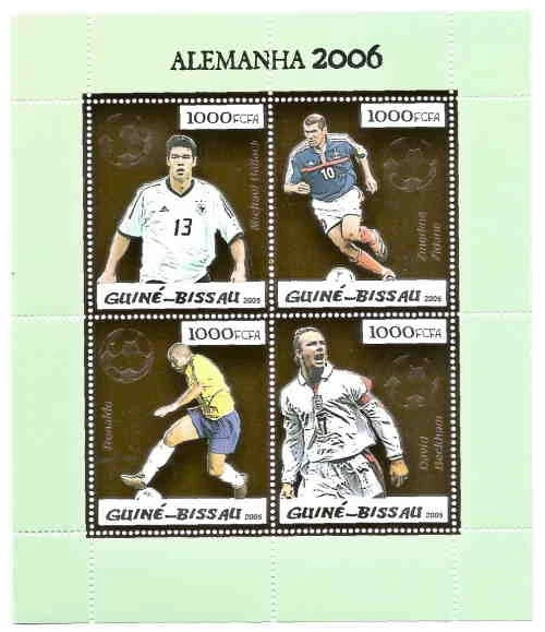 Guinea-Bissau - Football Germany Gold Foil Stamps 5p05ag - Image 1 of 1