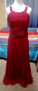 David's Bridal Formal Gown Dress Size 16 Women's Dark Red With Tags - Picture 1 of 8