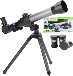 60mm HD Refractor Telescope Kids Beginners with Tripod Assorted - Picture 1 of 12