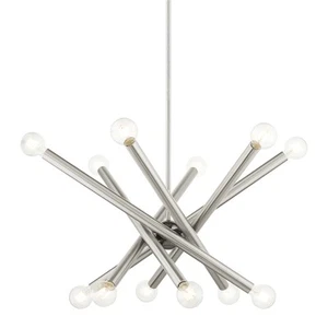 Livex Lighting 45586 Stafford 12 Light 35"W Chandelier - Nickel - Picture 1 of 12
