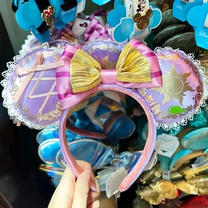 Minnie Mouse Ear Bow Princess Tangled Rapunzel Pascal Disney- Parks Headband NWT - Picture 1 of 7