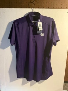 Camisa polo Kansas State Wildcats para mujer mediana púrpura cortadora y buck al revés - Imagen 1 de 5
