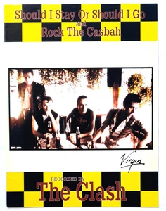 The Clash - Should I Stay Or Should I Go + Rock The Casbah - Double Sheet Music - Picture 1 of 1