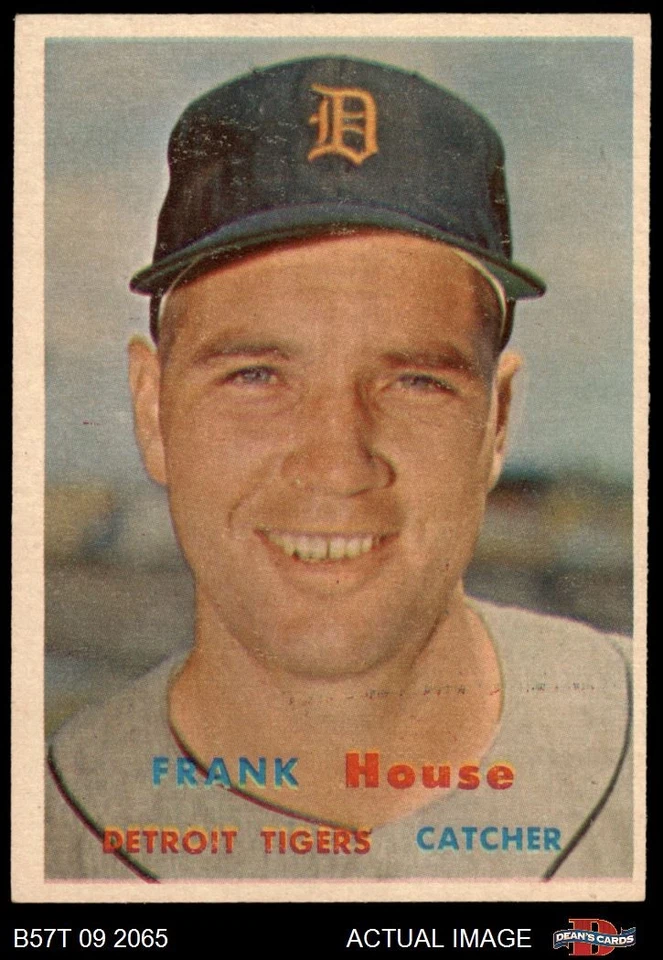 1957 Topps #223 Frank House Tigers 6 - EX/MT - Image 1 of 1