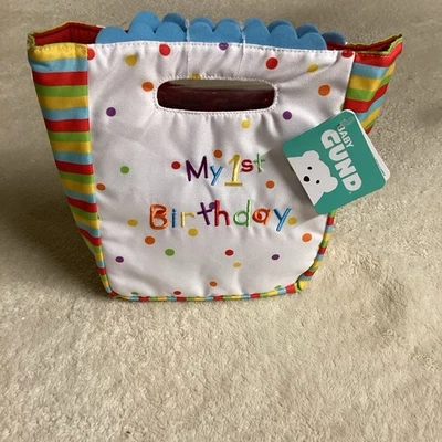 GUND Baby My First Birthday Stuffed Plush Playset, 5 Pieces, 8" NWT - Image 1 of 4