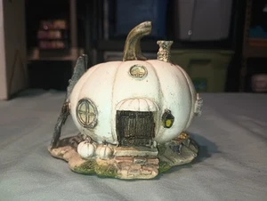 Miniatura Hadas Jardín y Terrario Blanco Calabaza Hada Casa Estatua - Imagen 1 de 9