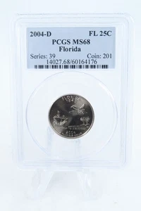 2004-D PCGS MS68 Florida State Quarter Business Strike 25C - Picture 1 of 2