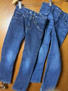 Lot Of 3 Pairs Wonder Nation Jeans Size 7 Slim, Relaxed And Straight Fit - Picture 1 of 7