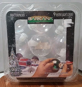 NUEVO Juego de 9 globos de luz festivos transparentes irrompibles Barcana de 2” nuevos en caja - Imagen 1 de 4