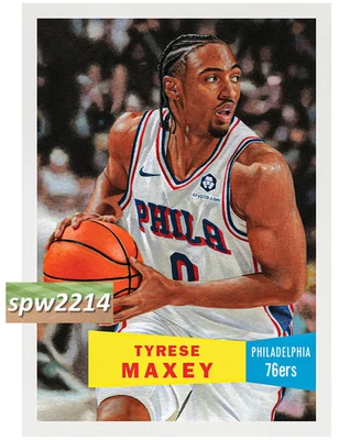 Topps NBA Living Set Tyrese Maxey #4 - Presale - Image 1 of 2