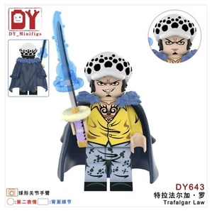 2 inch Custom One Piece Trafalgar Law Minifigure with Base, New/Mint - Picture 1 of 2