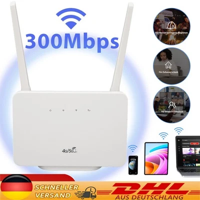 CPE106-E 4G LTE ROUTER SIM CARD WiFi Router 300Mbps WiFi SIM CARD SLOT NEW - Image 1 of 4