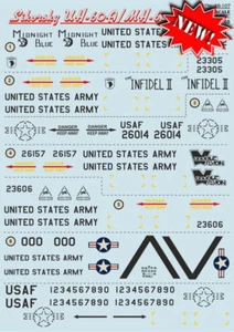 Print Scale 48-107 - 1/48 Decal for Airplane Sikorsky Uh-60a/mh-60g Aircraft - Picture 1 of 12